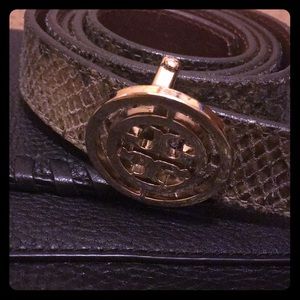 Leather reversible Tory burch belt
